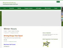 Tablet Screenshot of blueherongolf.org
